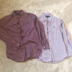Two Men’s Polo Ralph Lauren LS Shirts